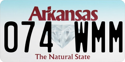 AR license plate 074WMM