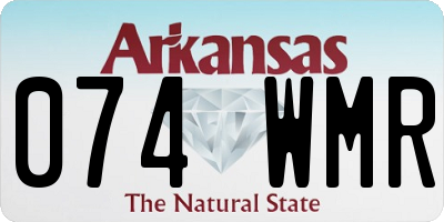 AR license plate 074WMR