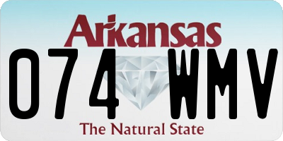 AR license plate 074WMV