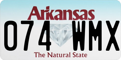 AR license plate 074WMX