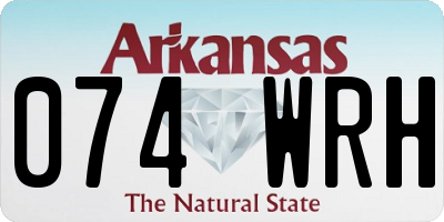 AR license plate 074WRH