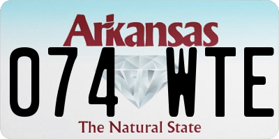 AR license plate 074WTE