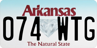 AR license plate 074WTG