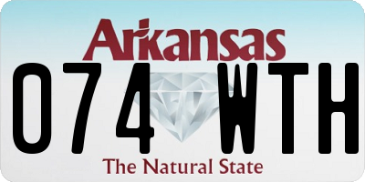 AR license plate 074WTH