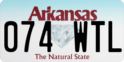 AR license plate 074WTL