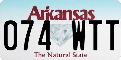 AR license plate 074WTT