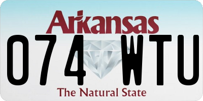 AR license plate 074WTU