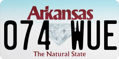AR license plate 074WUE