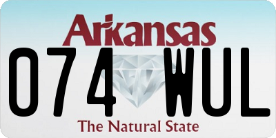 AR license plate 074WUL