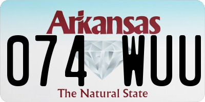 AR license plate 074WUU