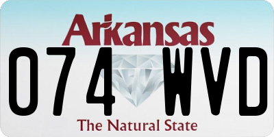 AR license plate 074WVD