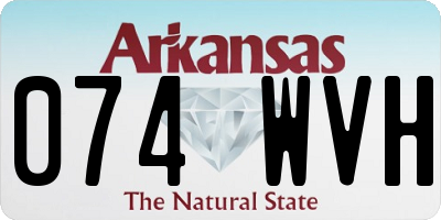 AR license plate 074WVH