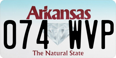 AR license plate 074WVP