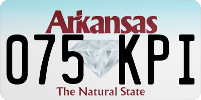 AR license plate 075KPI