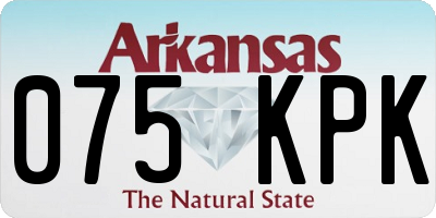 AR license plate 075KPK