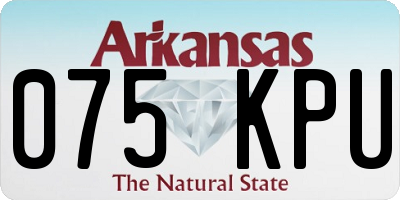 AR license plate 075KPU