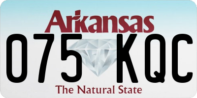 AR license plate 075KQC