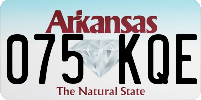AR license plate 075KQE