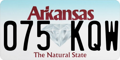 AR license plate 075KQW