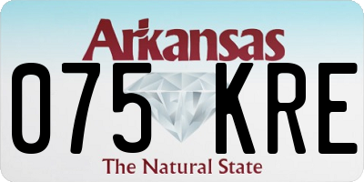 AR license plate 075KRE
