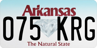 AR license plate 075KRG
