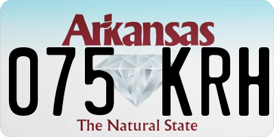 AR license plate 075KRH