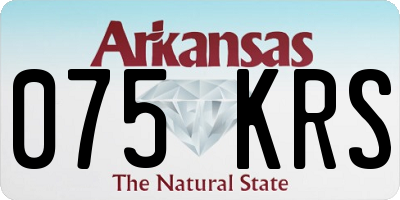 AR license plate 075KRS