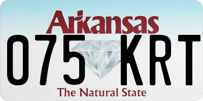 AR license plate 075KRT