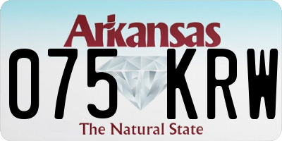 AR license plate 075KRW