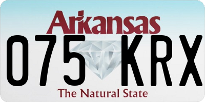 AR license plate 075KRX