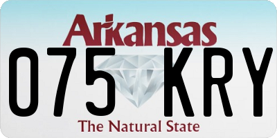 AR license plate 075KRY