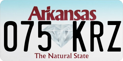 AR license plate 075KRZ