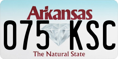 AR license plate 075KSC
