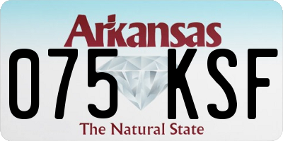 AR license plate 075KSF