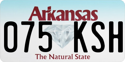 AR license plate 075KSH