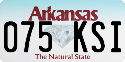 AR license plate 075KSI
