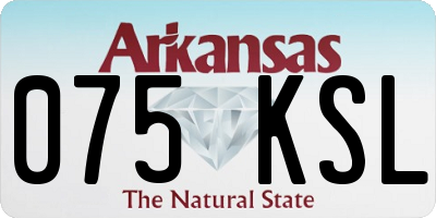 AR license plate 075KSL