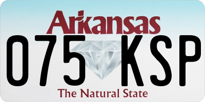 AR license plate 075KSP