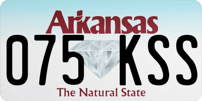 AR license plate 075KSS
