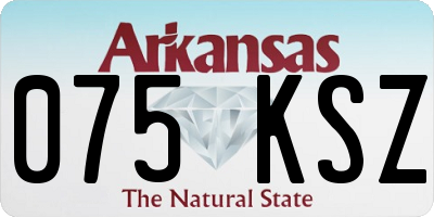 AR license plate 075KSZ