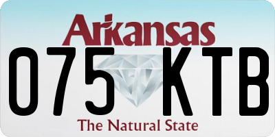 AR license plate 075KTB