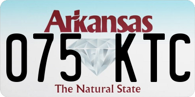 AR license plate 075KTC
