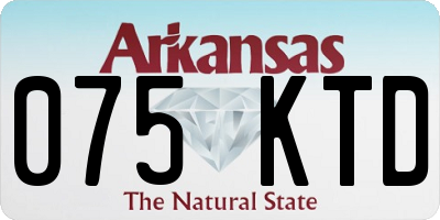 AR license plate 075KTD