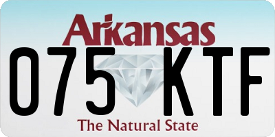 AR license plate 075KTF