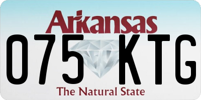 AR license plate 075KTG