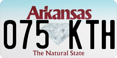AR license plate 075KTH