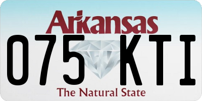 AR license plate 075KTI