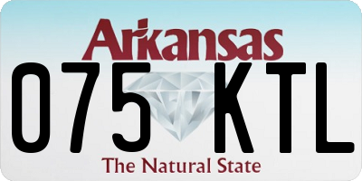 AR license plate 075KTL