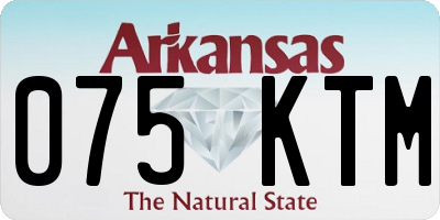 AR license plate 075KTM