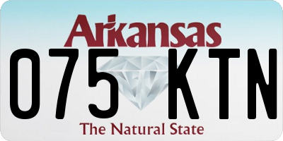 AR license plate 075KTN